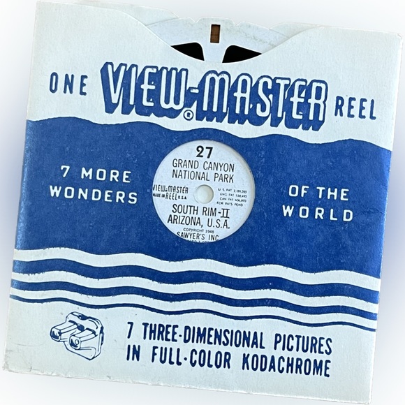 🎈2/$20 - VIEW-MASTER 27 GRAND CANYON NATIONAL PARK - South Rim-II, AZ, USA - Picture 1 of 3